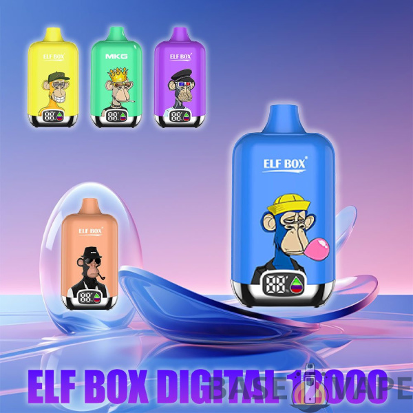 Caja ELF digital 12000 inhalaciones 0% 2% 3% 5% Pantalla LED de nicotina Vape desechable al por mayor - BaseVape - 1