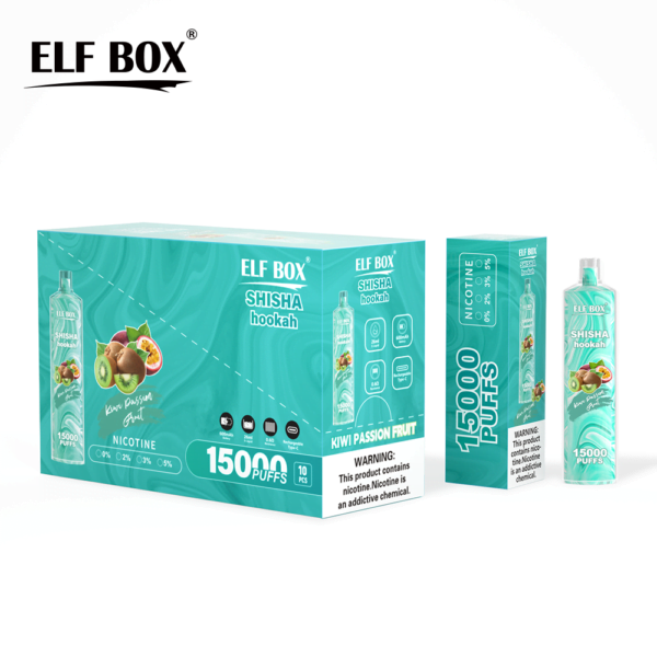 ELF BOX LS15000 Bladerdeeg Shisha Waterpijp 0% 2% 5% Nicotine Oplaadbare Wegwerp Vape Groothandel - BaseVape - 14