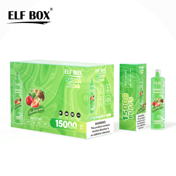 ELF BOX LS15000 Bladerdeeg Shisha Waterpijp 0% 2% 5% Nicotine Oplaadbare Wegwerp Vape Groothandel - BaseVape - 7