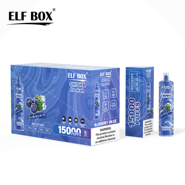 ELF BOX LS15000 Bladerdeeg Shisha Waterpijp 0% 2% 5% Nicotine Oplaadbare Wegwerp Vape Groothandel - BaseVape - 10