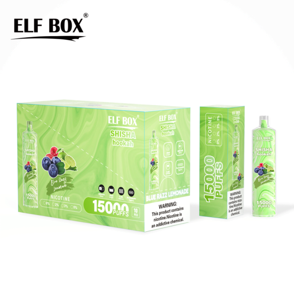 ELF BOX LS15000 Bladerdeeg Shisha Waterpijp 0% 2% 5% Nicotine Oplaadbare Wegwerp Vape Groothandel - BaseVape - 11