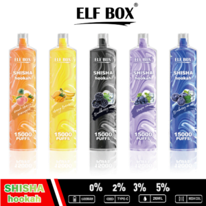 ELF BOX LS15000 Bladerdeeg Shisha Waterpijp 0% 2% 5% Nicotine Oplaadbare Wegwerp Vape Groothandel - BaseVape - 18