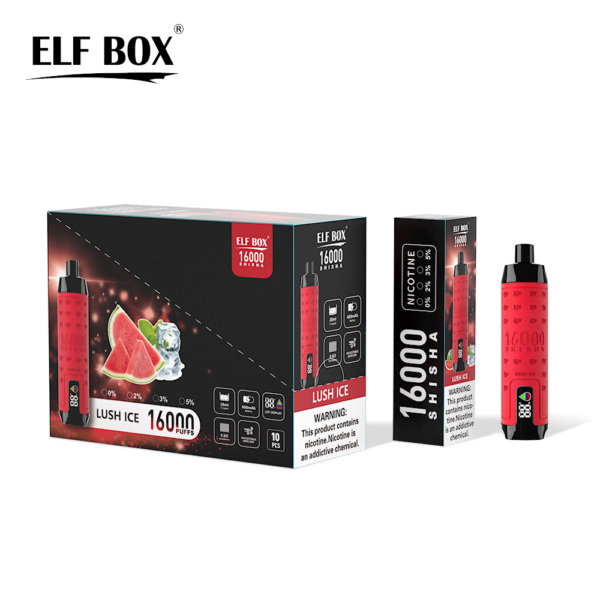 ELF BOX SHISHA 16000 Puffs 0%/2%/3%/5% Nikotynowy akumulator jednorazowy Vape Hurt - BaseVape - 14