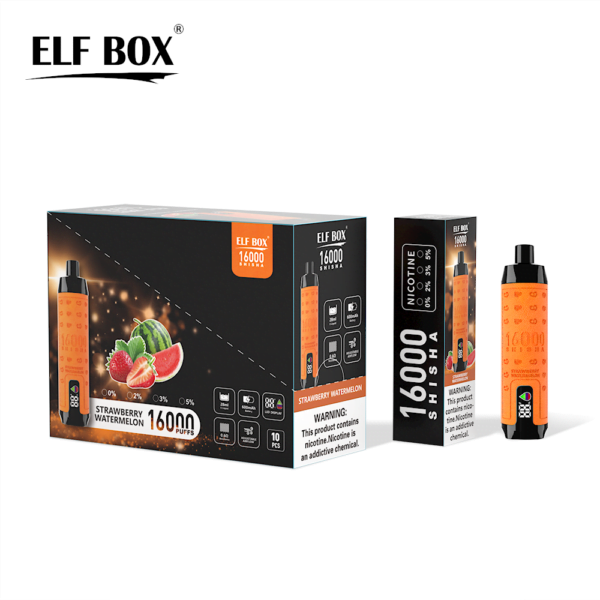 ELF BOX SHISHA 16000 Puffs 0%/2%/3%/5% Nikotynowy akumulator jednorazowy Vape Hurt - BaseVape - 5