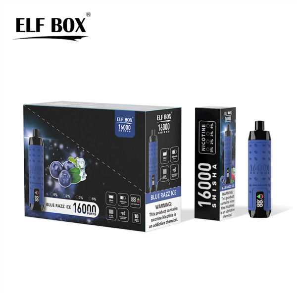 ELF BOX SHISHA 16000 Puffs 0%/2%/3%/5% Nikotynowy akumulator jednorazowy Vape Hurt - BaseVape - 8