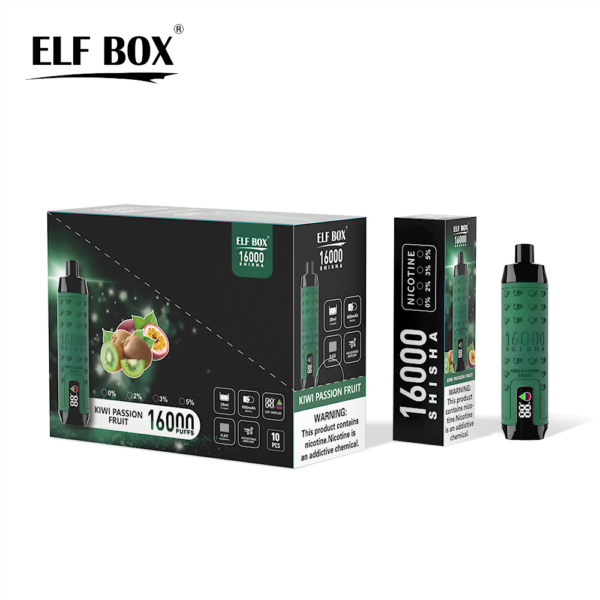 ELF BOX SHISHA 16000 Puffs 0%/2%/3%/5% Nikotynowy akumulator jednorazowy Vape Hurt - BaseVape - 10