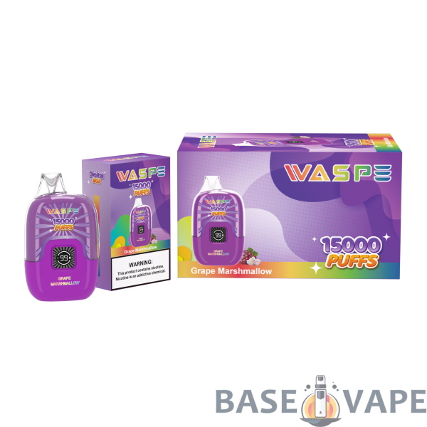 WASPE 15000 PUFFS Digital Box 0% 2% 3% 5% Nicotine Disposable Vape Wholesale - BaseVape - 10