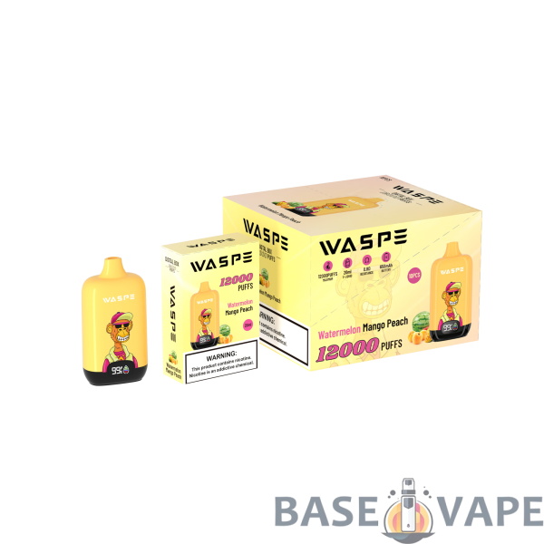 WASPE 12000 PUFFS Digital Box 0% 2% 3% 5% Nicotine Disposable Vape Wholesale - BaseVape - 11