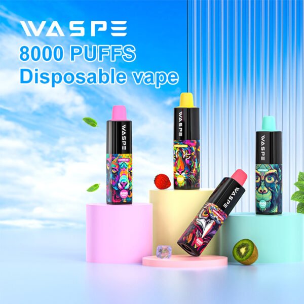 WASPE 8000 PUFFS 0% 2% 3% 5% Nicotine Disposable Vape Wholesale - BaseVape - 1