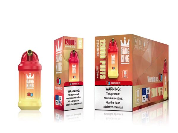 Bang King 12000 Puffs 0% 2% 3% 5% Nikotínová nabíjateľná jednorazová vapa veľkoobchod – BaseVape – 6