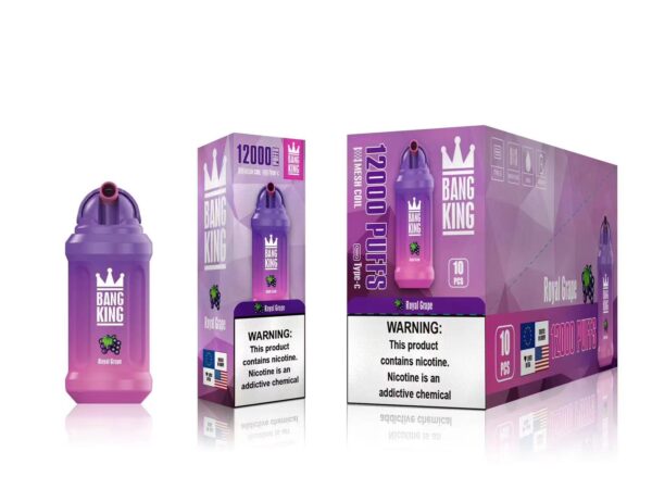 Bang King 12000 Puffs 0% 2% 3% 5% Nikotínová nabíjateľná jednorazová vapa veľkoobchod – BaseVape – 11