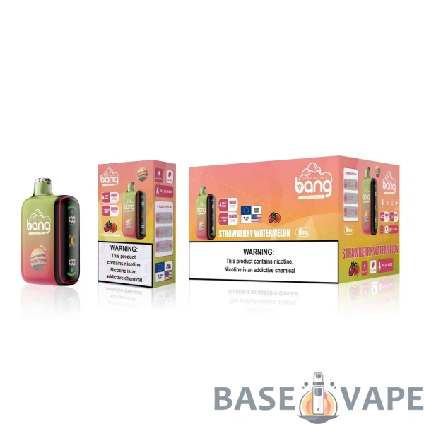 Bang 18000 Puffs Dviejų tinklelių skaitmeninė dėžutė 0% 2% 3% 5% Mažai nikotino įkraunamas vienkartinis Vapes Pen Tušinukas Didmeninė prekyba – BaseVape – 10