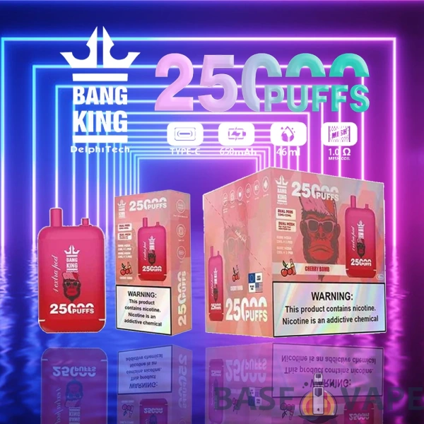 Bang King 25000 Puffs Dual Pods 0% 2% 3% 5% Mažai nikotino įkraunamas vienkartinis Vapes Pen Tušinukas Didmeninė prekyba – BaseVape – 2