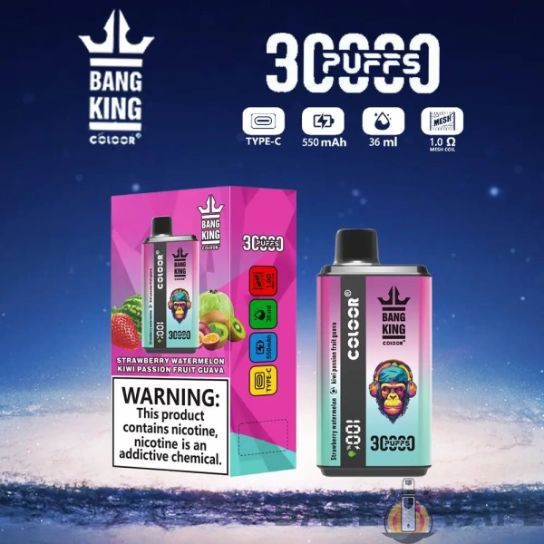 Bang King 30000 Puffs Dvigubas skonis 0% 2% 3% 5% Mažai nikotino įkraunamas vienkartinis Vapes Pen masinis pirkimas Didmeninė prekyba – BaseVape – 10