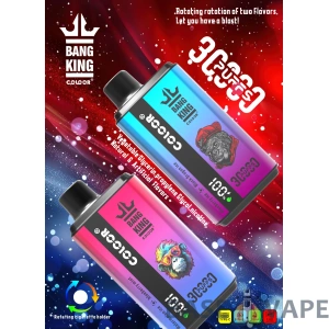 Bang King 30000 Puffs Double Flavor 0% 2% 3% 5% Nikotinarm, wiederaufladbar, Einweg-Vapes, Pen, Großpackung, im Großhandel kaufen