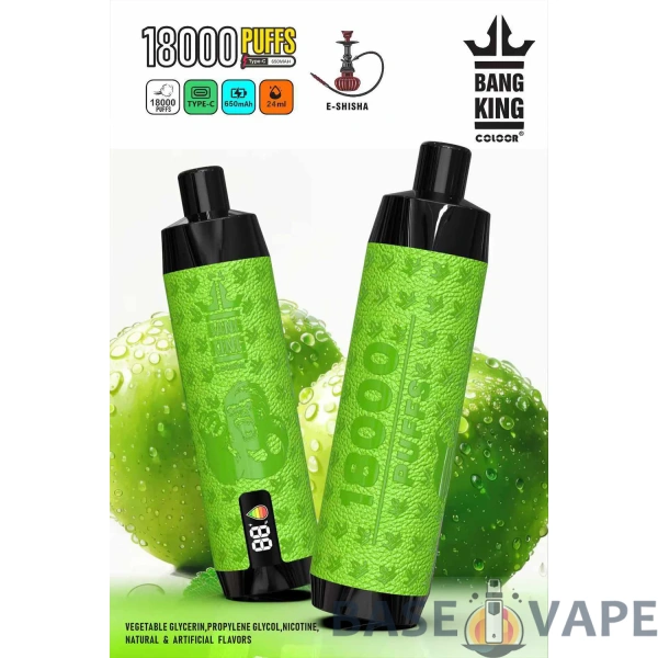 Bang King Crown Bar 18000 Puffs 0% 2% 3% 5% Mažai nikotino įkraunamas vienkartinis Vapes Pen masinis pirkimas Didmeninė prekyba – BaseVape – 3