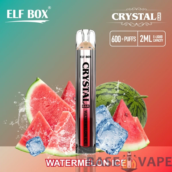 ELF BOX CRYSTAL BAR 600 Puffs 0% 2% 5% Nikotinas Įkraunamas vienkartinis vape Didmeninė prekyba - BaseVape - 2