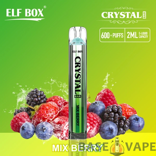 ELF BOX CRYSTAL BAR 600 Puffs 0% 2% 5% Nikotinas Įkraunamas vienkartinis vape Didmeninė prekyba - BaseVape - 8