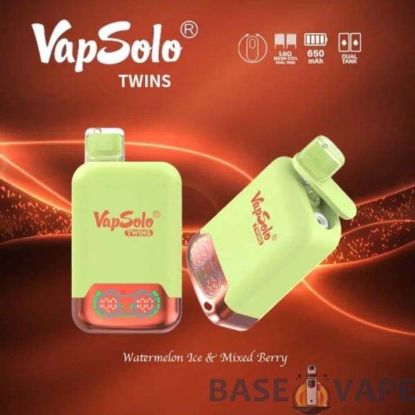 VapSolo Twins 20000 Puffs 2% 5% Low Nicotine Rechargeable Disposable Vapes Pen Bulk Buy Wholesale - BaseVape - 5