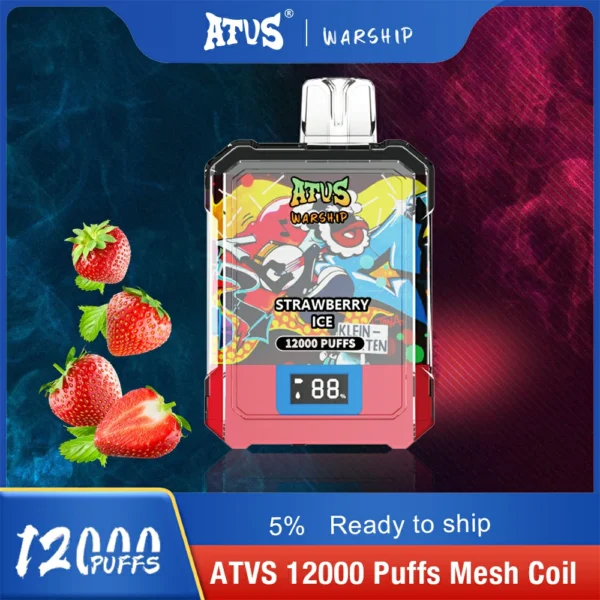 Atvs Warship 12000 Puffs 5% Low Nicotine Rechargeable Disposable Vapes Pen Bulk Buy Wholesale - BaseVape - 7