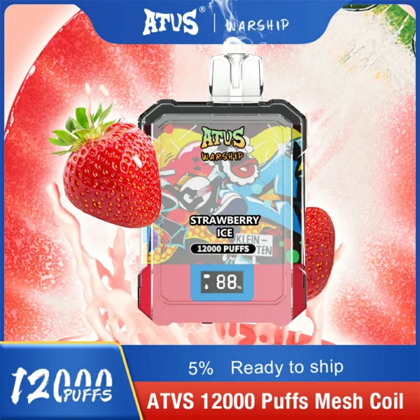 Atvs Warship 12000 Puffs 5% Low Nicotine Rechargeable Disposable Vapes Pen Bulk Buy Wholesale - BaseVape - 12