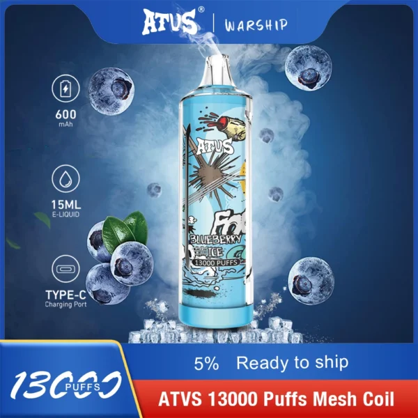 Atvs 13000 Puffs 5% Low Nicotine Rechargeable Disposable Vapes Pen Bulk Buy Wholesale - BaseVape - 13