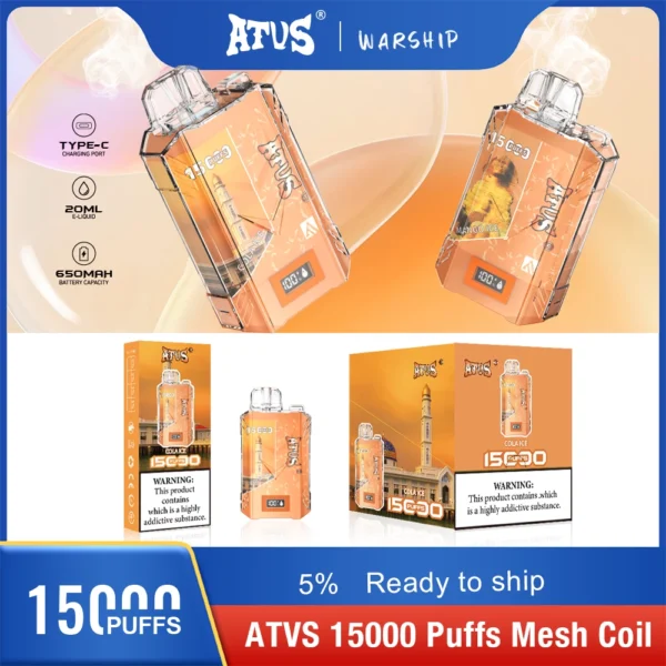 Atvs 15000 Puffs 5% Low Nicotine Rechargeable Disposable Vapes Pen Bulk Buy Wholesale - BaseVape - 10