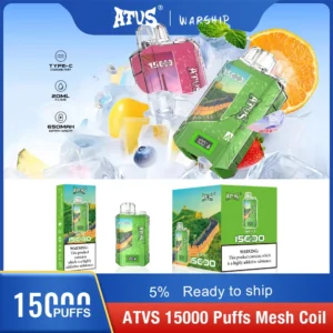 Atvs 15000 Puffs 5% Low Nicotine Rechargeable Disposable Vapes Pen Bulk Buy Wholesale - BaseVape - 17