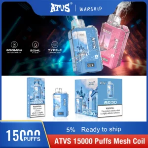 Atvs 15000 Puffs 5% Low Nicotine Rechargeable Disposable Vapes Pen Bulk Buy Wholesale - BaseVape - 16