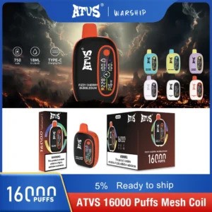 Atvs 16000 Puffs 2% 5% Low Nicotine Rechargeable Disposable Vapes Pen Bulk Buy Wholesale - BaseVape - 17