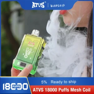 Atvs Warship 18000 Puffs 5% Low Nicotine Rechargeable Disposable Vapes Pen Bulk Buy Wholesale - BaseVape - 13