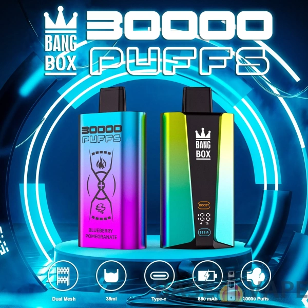 Bang Box 30000 Puffs Dvigubas tinklelis 0% 2% 3% 5% Mažai nikotino įkraunamas vienkartinis Vapes Pen Tušinukas Didmeninė prekyba – BaseVape – 1