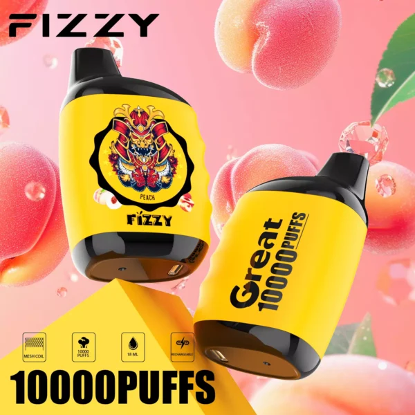 Fizzy Great 10000 Puffs 2% 5% Vähän nikotiinia ladattava kertakäyttöinen Vapes Pen Bulk Tukkumyynti - BaseVape - 6