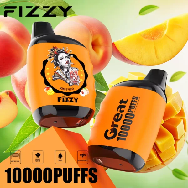 Fizzy Great 10000 Puffs 2% 5% Vähän nikotiinia ladattava kertakäyttöinen Vapes Pen Bulk Tukkumyynti - BaseVape - 7