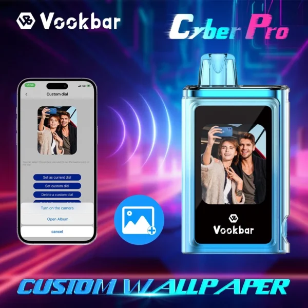 Vookbar Cyber ​​Pro 30000 Puffs Çift Mesh Dokunmatik Ekran 0% 2% 3% 5% Düşük Nikotinli Şarj Edilebilir Tek Kullanımlık Vapes Kalemi Toplu Satın Al - BaseVape - 11