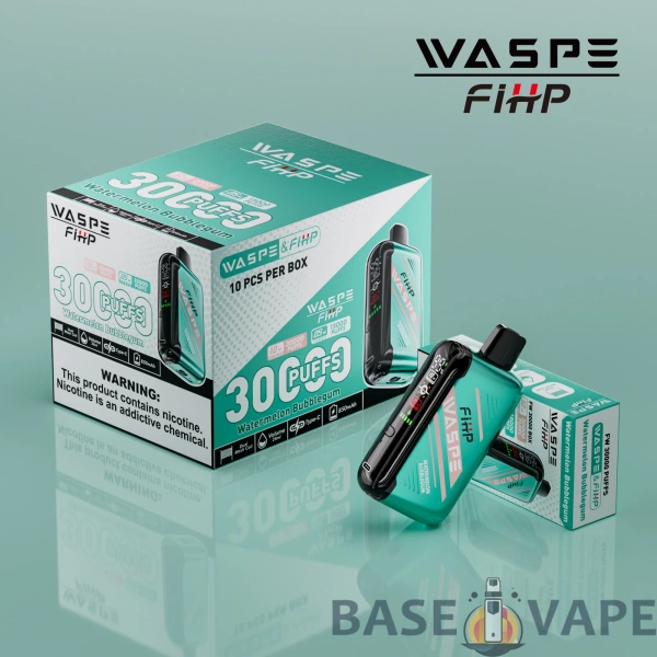 WASPE FIHP 30000 Puffs Dual Mesh 0% 2% 5% Affichage LED à faible teneur en nicotine Stylo vape jetable rechargeable en vrac Acheter en gros - BaseVape - 16