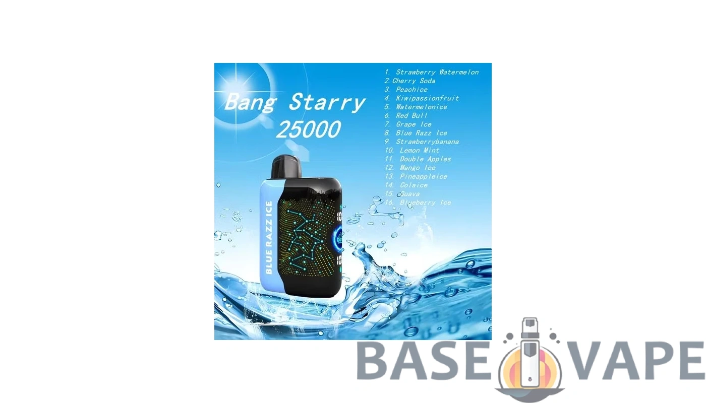 Améliorez votre expérience de vapotage avec Bang Starry 25 000 bouffées : un aperçu complet des vapes jetables à écran incurvé 3D - BaseVape - 1