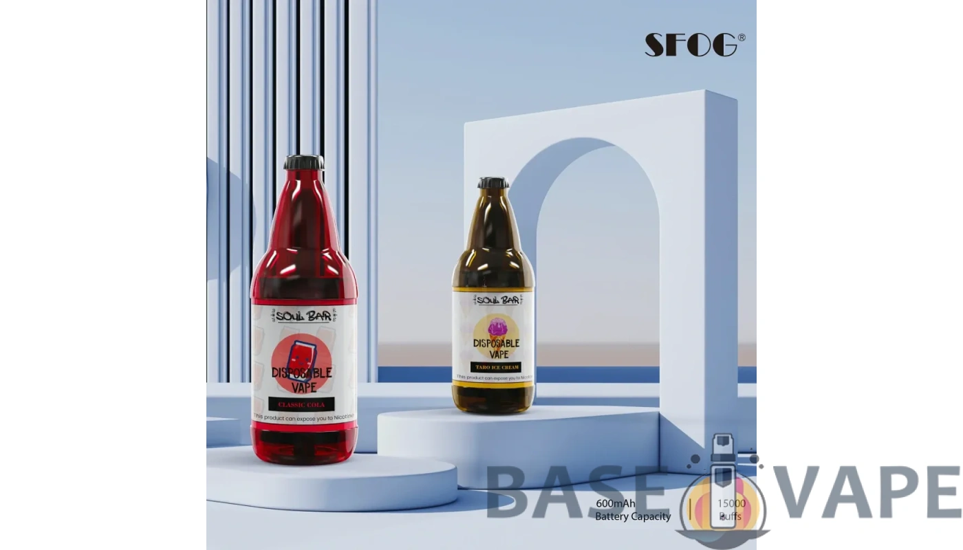 Улучшите свой опыт вейпинга с помощью SFOG Soul Bar: 15 000 затяжек со вкусом RGB в одноразовой ручке с низким содержанием никотина - BaseVape - 1